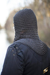 Chainmail Hood - Alaric - Epic Black