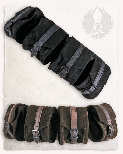 Friedhelm Multipouch  Brown - zamszowa torba