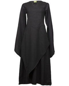 Galatea Dress - Black - suknia bawełniana