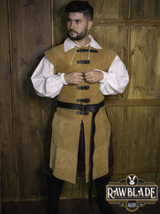 Guzman Long Medieval Belt  - Black