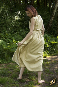 Peasant Dress - Beige