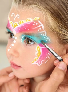 Blue Yellow Pink White Cream Make-Up - kremowe farby do charakteryzacji