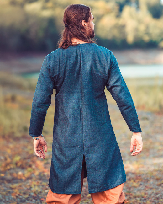 Sigeric Tunic Fishbone - Blue - wełniana tunika