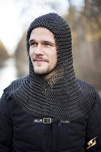 Chainmail Hood - Alaric - Epic Black