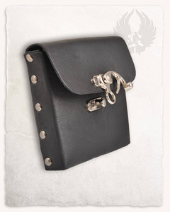 Gero Beltbag Medium Black - skórzana kaletka