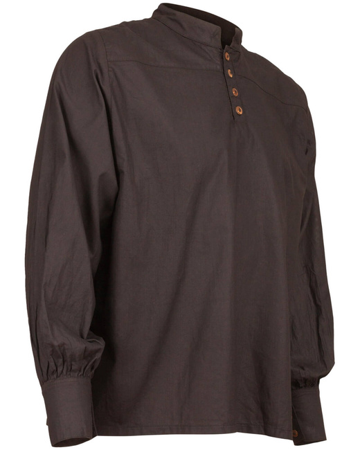 Bartold shirt - Black - koszula średniowieczna