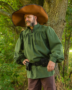 Ansgar Shirt Canvas - Green - koszula bawełniana