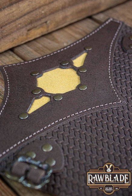 Beljant Bracer - Brown and Summer Yellow
