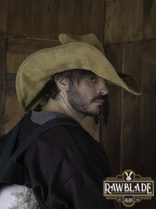 Wikka the Witch Hat Split Leather - Light Brown