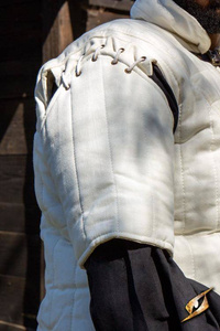 Short Sleeves Gambeson Warrior - Natural 