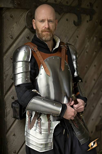 Merc Armour Deal - Polished Steel/Brown