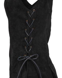 Brava Vest - Black - zamszowa kamizelka