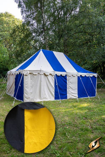 Marquee Tent - 4x6m - Epic Black/Fire Yellow