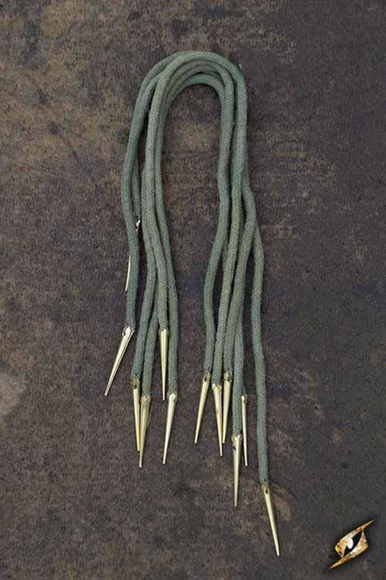 Tie Strings W. Points - Dryad Green