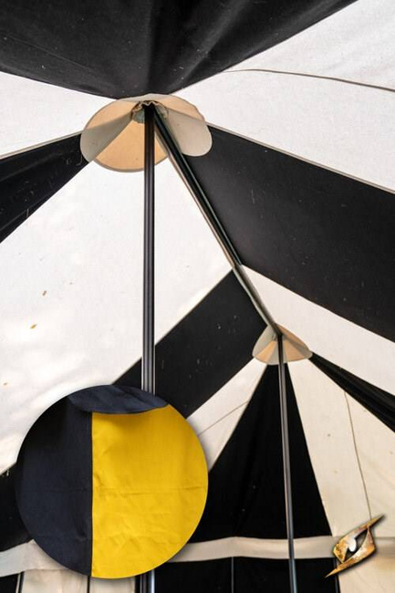 Marquee Tent - 5x8m - Epic Black/Fire Yellow