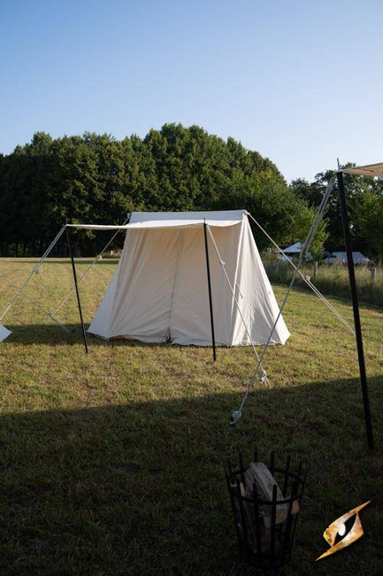 Double Wedge Tent - 2x4m - Natural