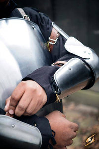 Soldiers Arm Protection - Polished Steel
