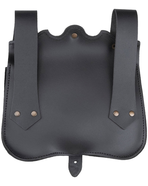 Ferocia belt bag - Black - skórzana kaletka