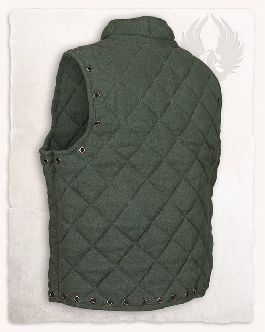 Arthur Padded Vest Green - przeszywanica krótka
