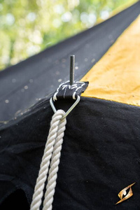 Marquee Tent - 4x6m - Epic Black/Fire Yellow