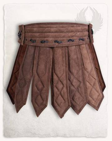 Tenebra Armour Skirt brown - przepaska, spódnica ze skóry