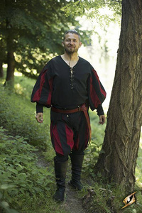 Landsknecht Pants - Black/Dark Red