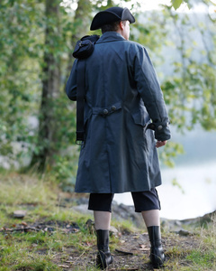 Captain Chad Buccaneer Coat canvas - Grey - bawełniany płaszcz