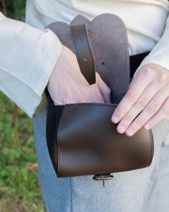 Eremitano belt bag - Black - skórzana kaletka