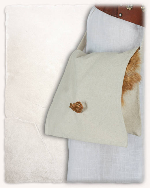 Jonas Shoulder Bag cream -  płócienna torba na ramię