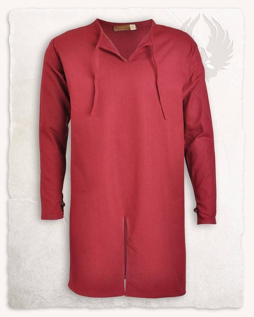 Wolfram Tunic Premium Cotton Bordeaux - płócienna tunika