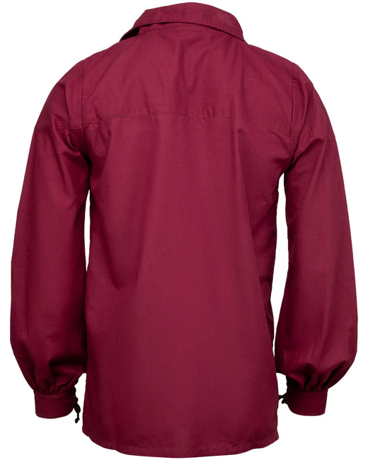 Sawyer shirt - Bordeaux - koszula bawełniana