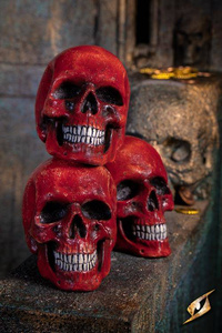 Medium Skull - Foam - Red - 15 cm
