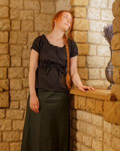 Kalina Blouse Light Cotton - Black