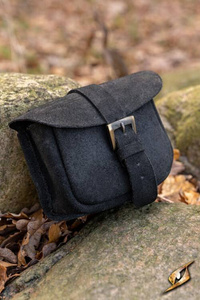 Warrior Bag - Suede - Black - Small