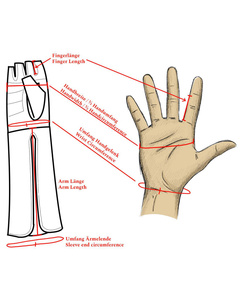 Gillian gloves - Bordeaux - rękawice