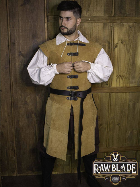 Guzman Long Medieval Belt - Black