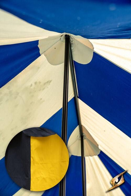 Marquee Tent - 4x6m - Epic Black/Fire Yellow