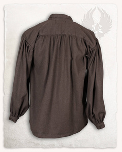 Jonathan Shirt - Brown - koszula bawełniana