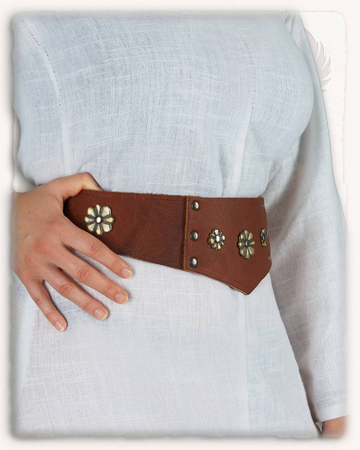 Elina Ladies Belt Brown - skórzany damski pas