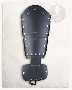 Quintus Bracers Split Leather - Black
