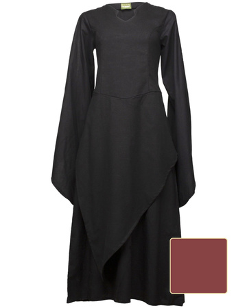 Galatea Dress - Brown - suknia bawełniana