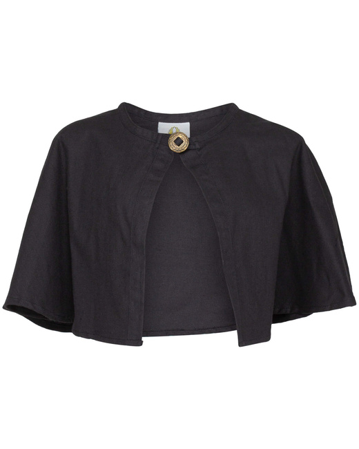 Bron Pelerine Canvas Black - krótka peleryna