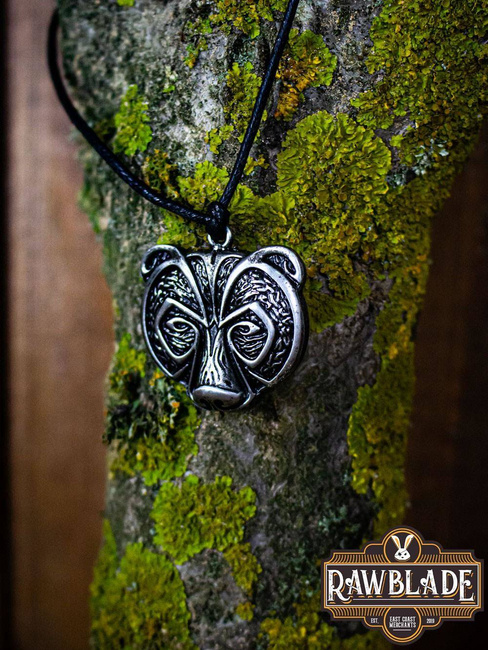 Bear Clan Pendant - Steel