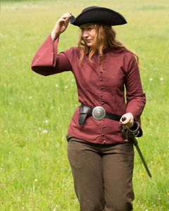 Kassandra Blouse Sail Cloth - Bordeaux