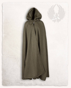 Harun Cloak Wool Olive - wełniana opończa