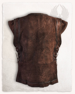 Penda Leatherjerkin Suede Brown - zamszowy bezrękawnik