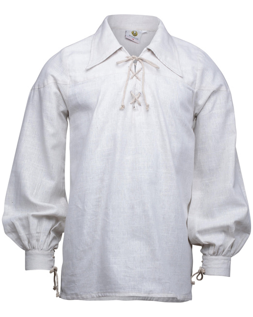 Sawyer shirt linen - White - koszula bawełniana