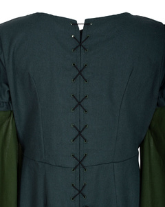 Loreley Dress - Green - suknia bawełniana