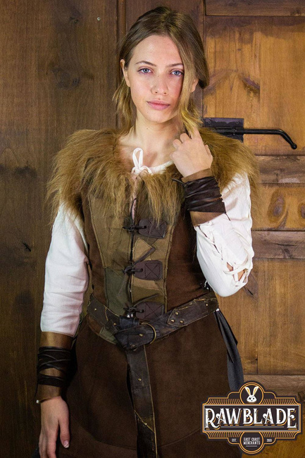 Falcon Woman Leather Jerkin