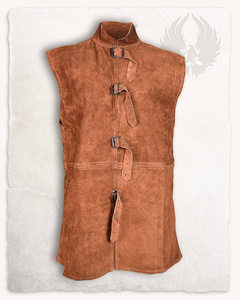 Orthello Suede Vest Light Brown - kamizelka średniowieczna